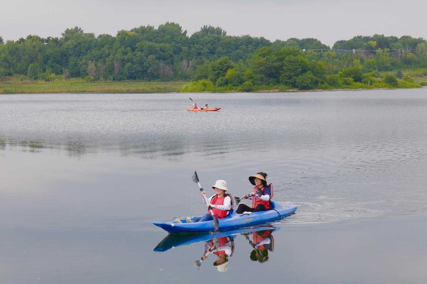 Kayak with us at Whalon Lake! This beautiful 82-acre landscape located on the edge of Naperville and Bolingbrook is perfect for kayakers at any level. Book with us Thursday-Sunday at www.napervillekayak.com.
